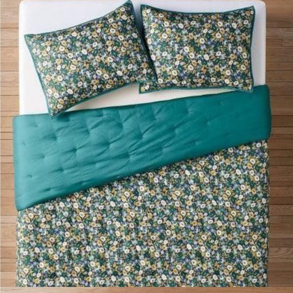 Opalhouse Jungalow Quilt Set Floral Lightweight Green Bedding Set Twin/TwinXL - Picture 2 of 3